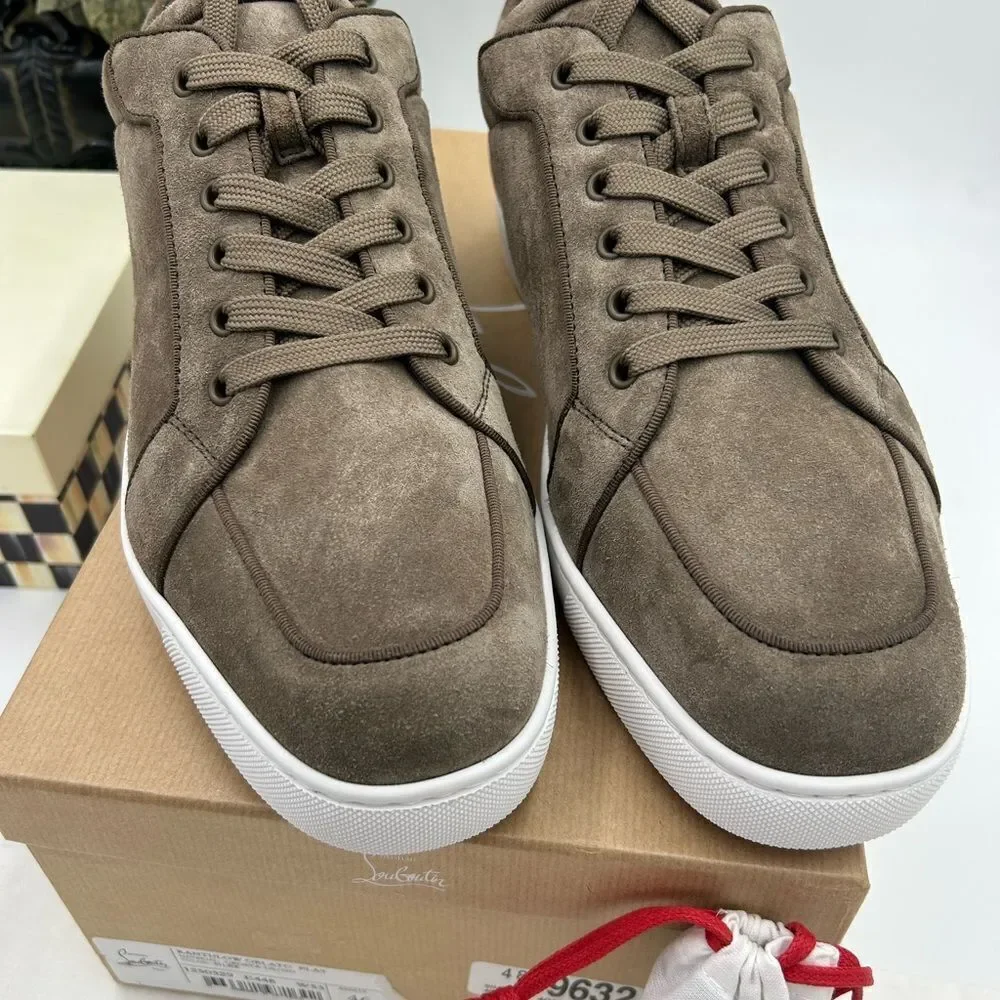 Men's Christian Louboutin Rantulow suede sneakers size 46 made in Italy